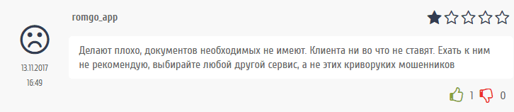 Негативные отзывы от конкурентов