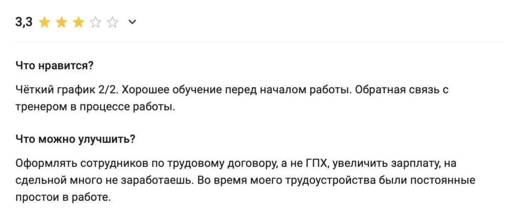 Отзыв о работодателе: оформление сотрудников по ГПХ вместо трудового договора Отзыв работника о нарушении трудового законодательства — оформление по ГПХ вместо трудового договора