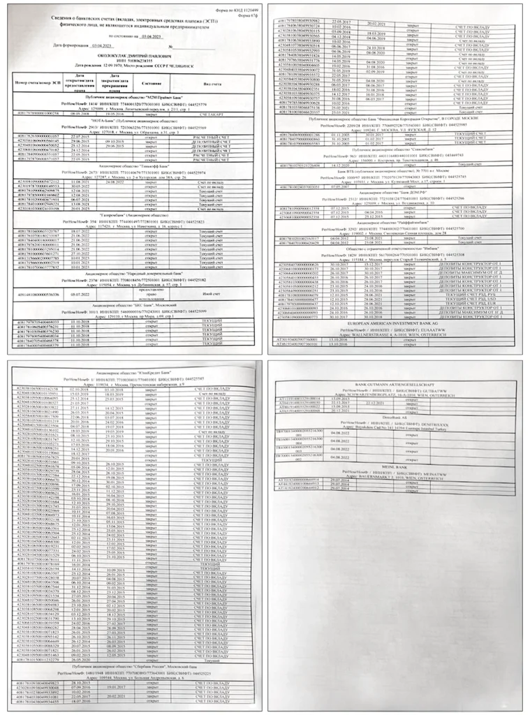 Сведения о банковских счетах Окулокулака_2