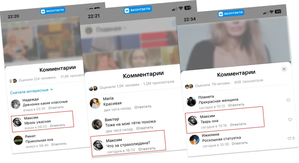 Повторяющиеся выпады уже можно расценивать как систематическое давление Оскорбительные комментарии во ВКонтакте как форма травли в интернете